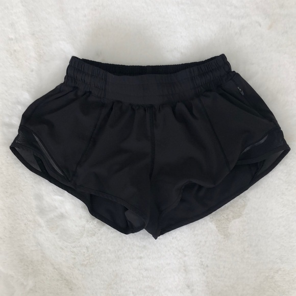 Lululemon black running shorts size 4 - Picture 1 of 5